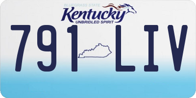 KY license plate 791LIV