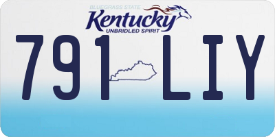 KY license plate 791LIY