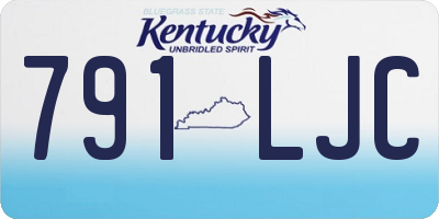 KY license plate 791LJC