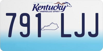 KY license plate 791LJJ