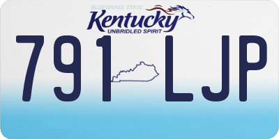 KY license plate 791LJP