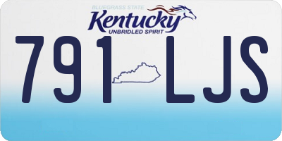 KY license plate 791LJS
