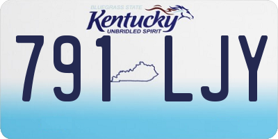 KY license plate 791LJY