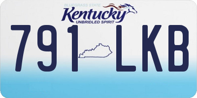 KY license plate 791LKB