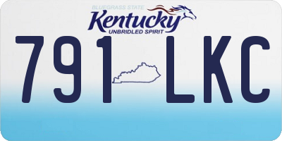 KY license plate 791LKC
