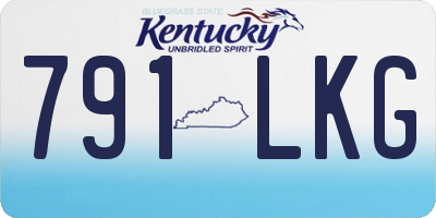 KY license plate 791LKG