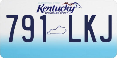KY license plate 791LKJ