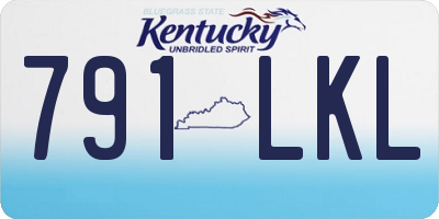 KY license plate 791LKL