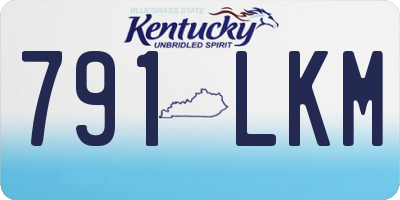 KY license plate 791LKM