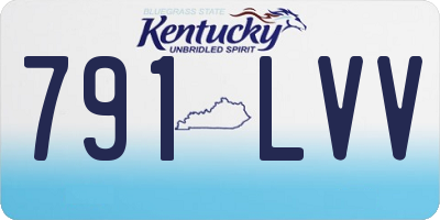 KY license plate 791LVV