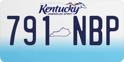 KY license plate 791NBP