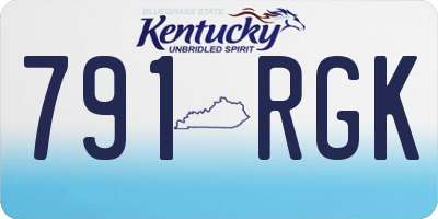 KY license plate 791RGK
