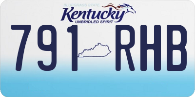 KY license plate 791RHB