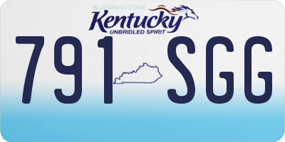 KY license plate 791SGG