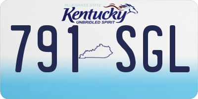 KY license plate 791SGL