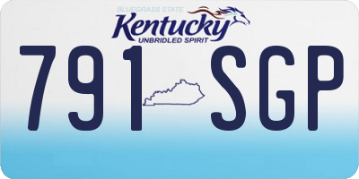 KY license plate 791SGP