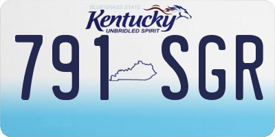 KY license plate 791SGR