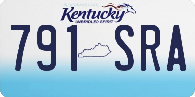 KY license plate 791SRA