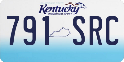 KY license plate 791SRC