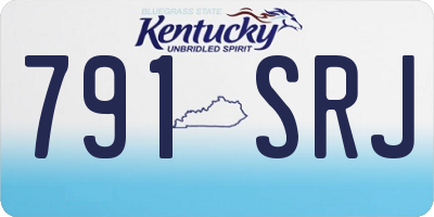 KY license plate 791SRJ