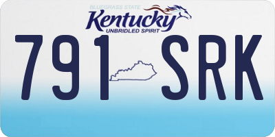 KY license plate 791SRK
