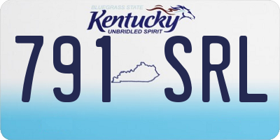KY license plate 791SRL
