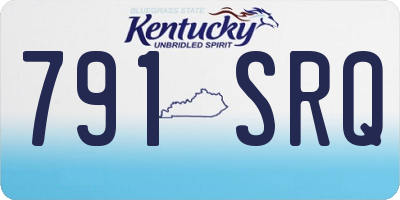 KY license plate 791SRQ
