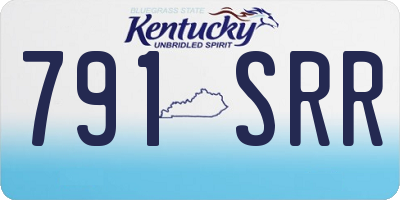 KY license plate 791SRR