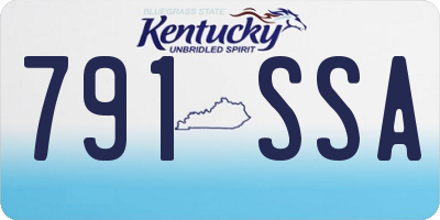 KY license plate 791SSA