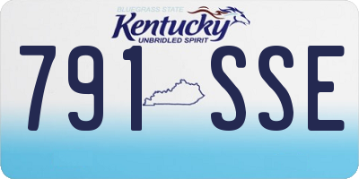KY license plate 791SSE