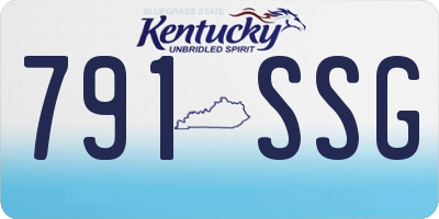 KY license plate 791SSG