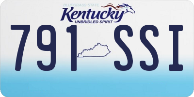 KY license plate 791SSI
