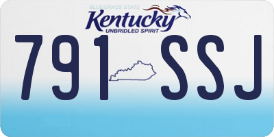 KY license plate 791SSJ