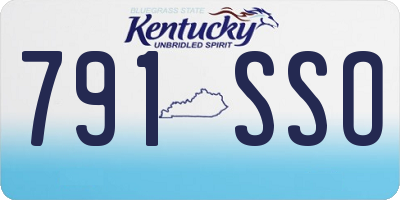 KY license plate 791SSO