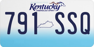 KY license plate 791SSQ