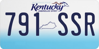 KY license plate 791SSR