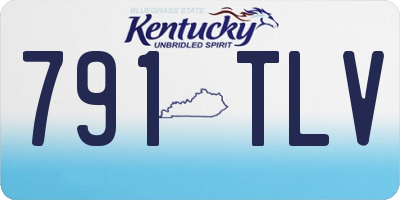 KY license plate 791TLV