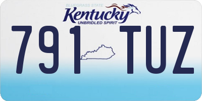 KY license plate 791TUZ