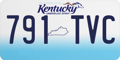 KY license plate 791TVC