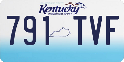 KY license plate 791TVF