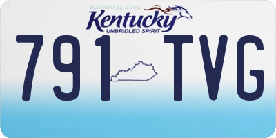 KY license plate 791TVG