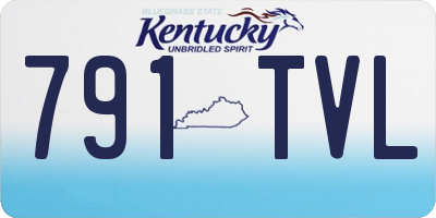 KY license plate 791TVL