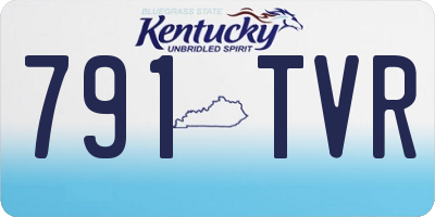 KY license plate 791TVR