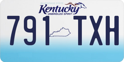 KY license plate 791TXH