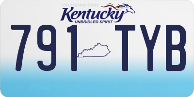 KY license plate 791TYB