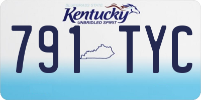 KY license plate 791TYC