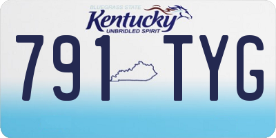 KY license plate 791TYG