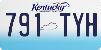 KY license plate 791TYH