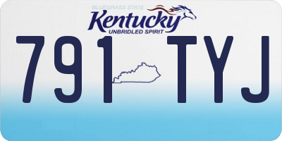 KY license plate 791TYJ