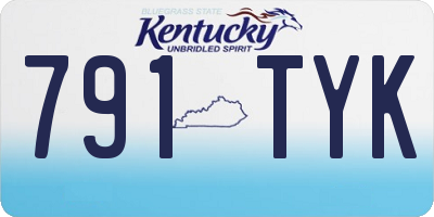 KY license plate 791TYK
